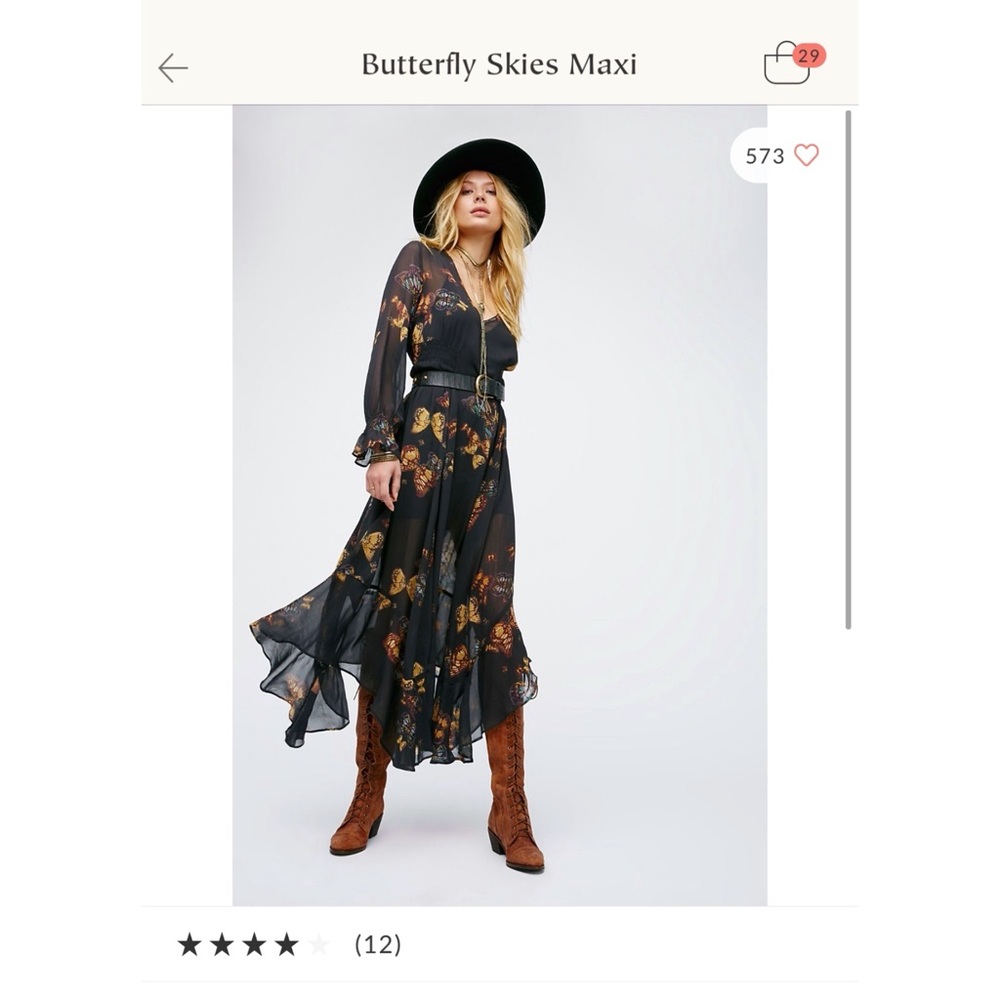 Free people butterfly dress